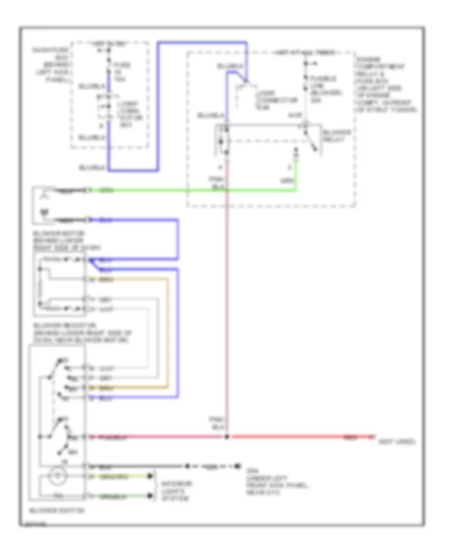 Heater Wiring Diagram for Hyundai Accent GLS 2005