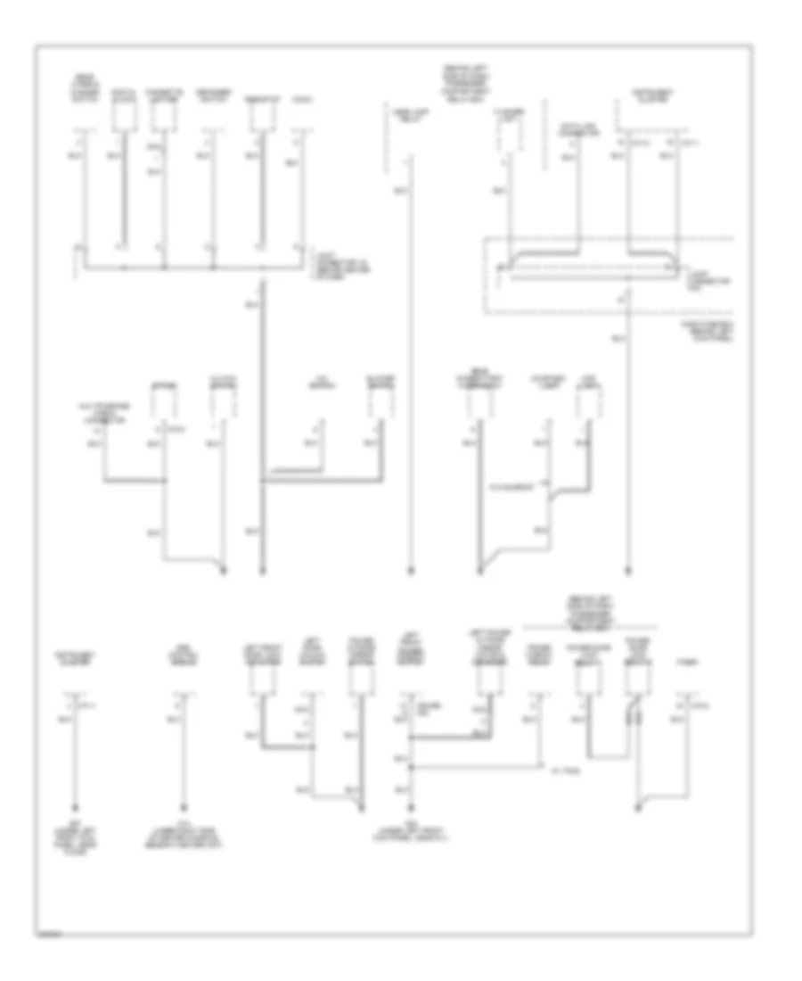 Ground Distribution Wiring Diagram 2 of 3 for Hyundai Accent GLS 2005