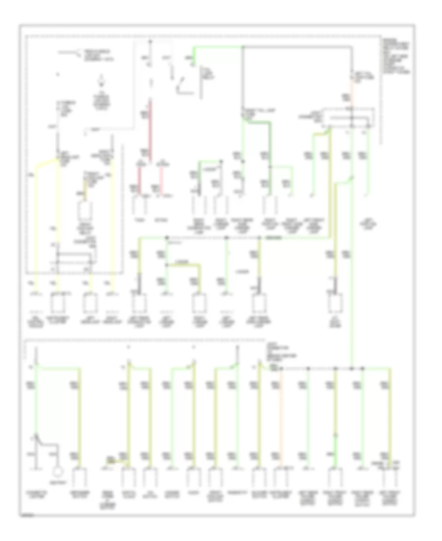 Power Distribution Wiring Diagram 2 of 5 for Hyundai Accent GLS 2005