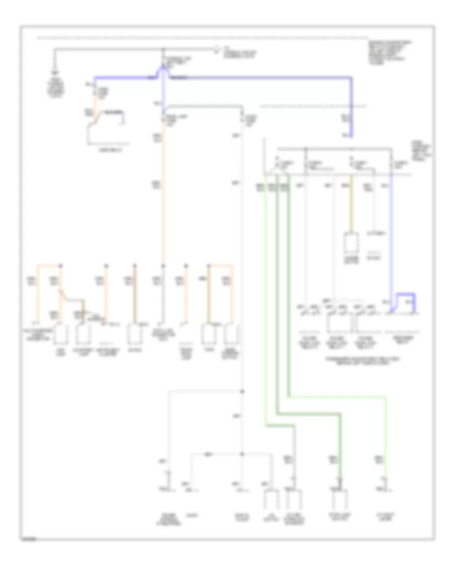 Power Distribution Wiring Diagram 3 of 5 for Hyundai Accent GLS 2005