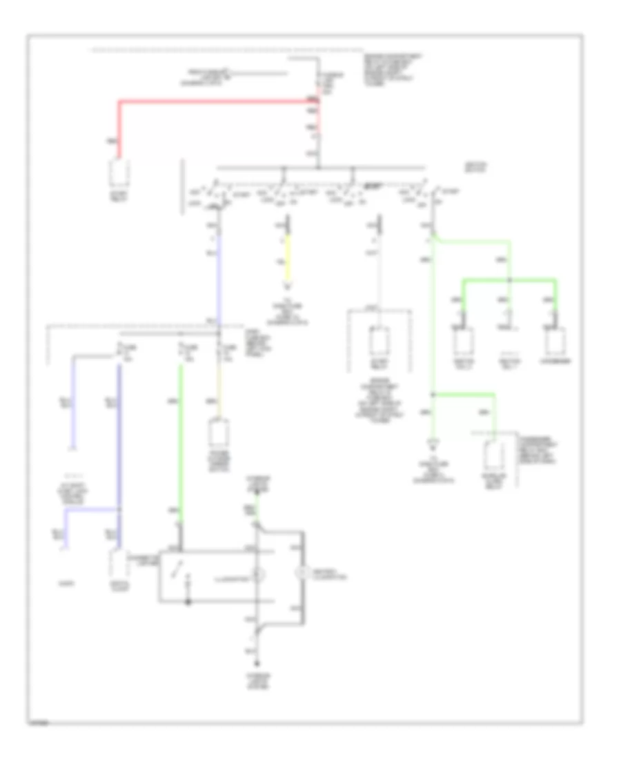 Power Distribution Wiring Diagram (4 of 5) for Hyundai Accent GLS 2005