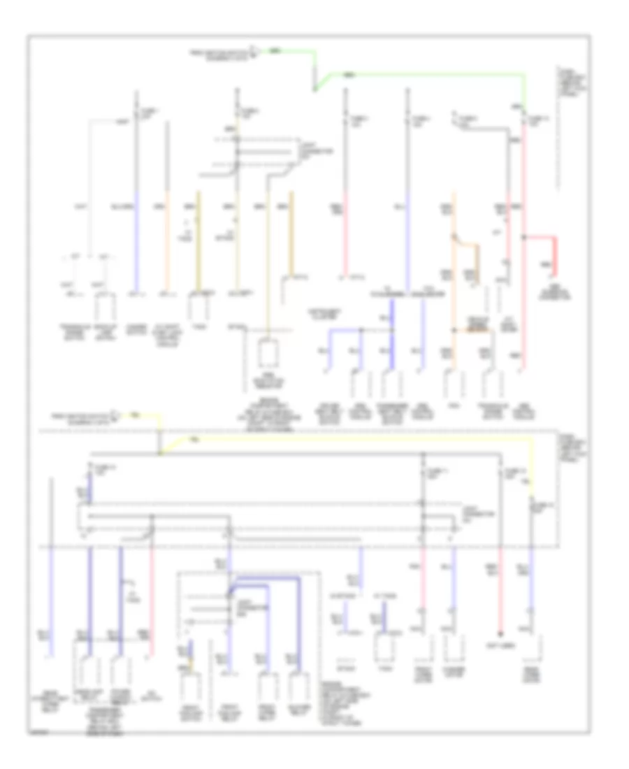 Power Distribution Wiring Diagram 5 of 5 for Hyundai Accent GLS 2005
