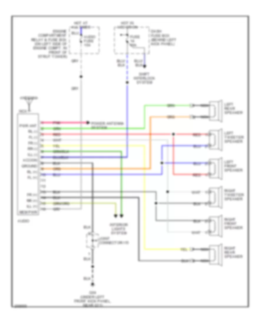 Radio Wiring Diagram for Hyundai Accent GLS 2005