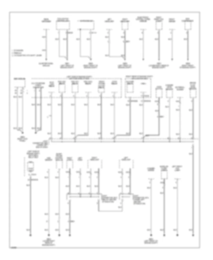 Ground Distribution Wiring Diagram (2 of 7) for Hyundai Equus Ultimate 2014