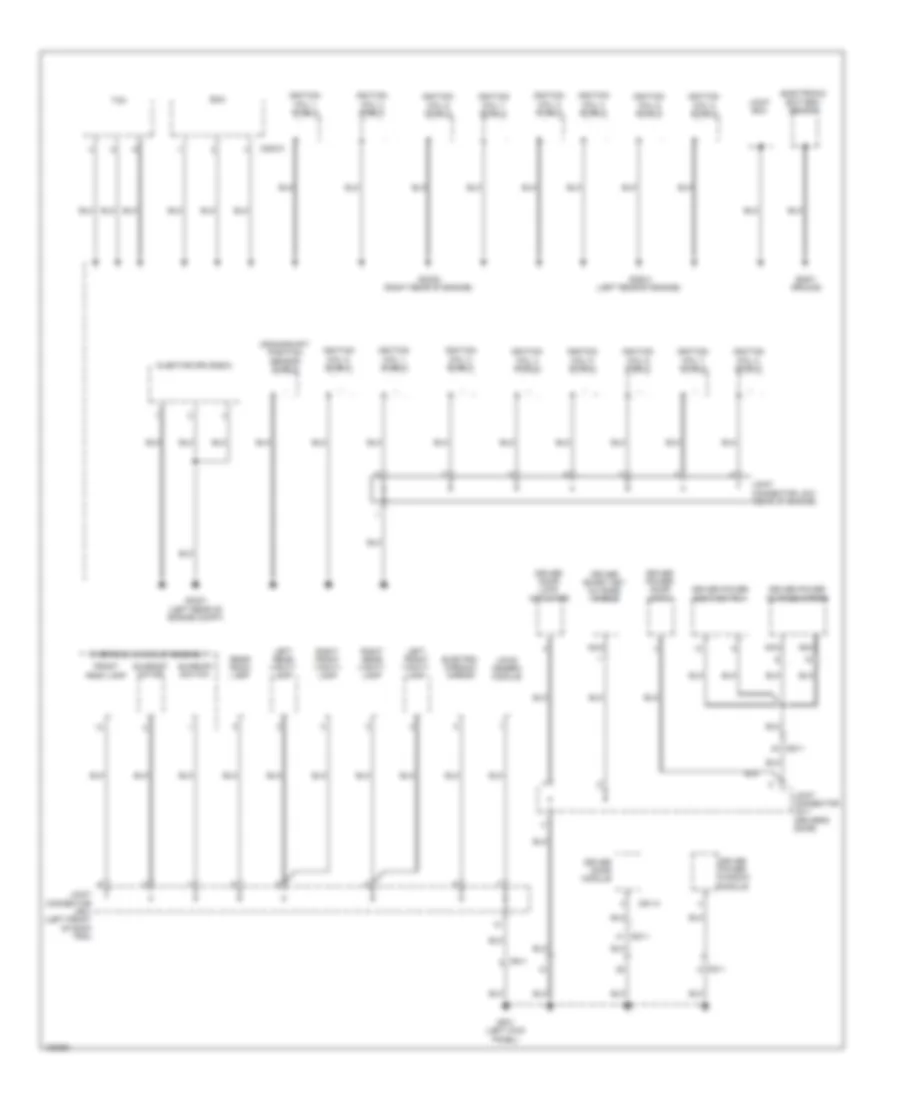Ground Distribution Wiring Diagram (4 of 7) for Hyundai Equus Ultimate 2014