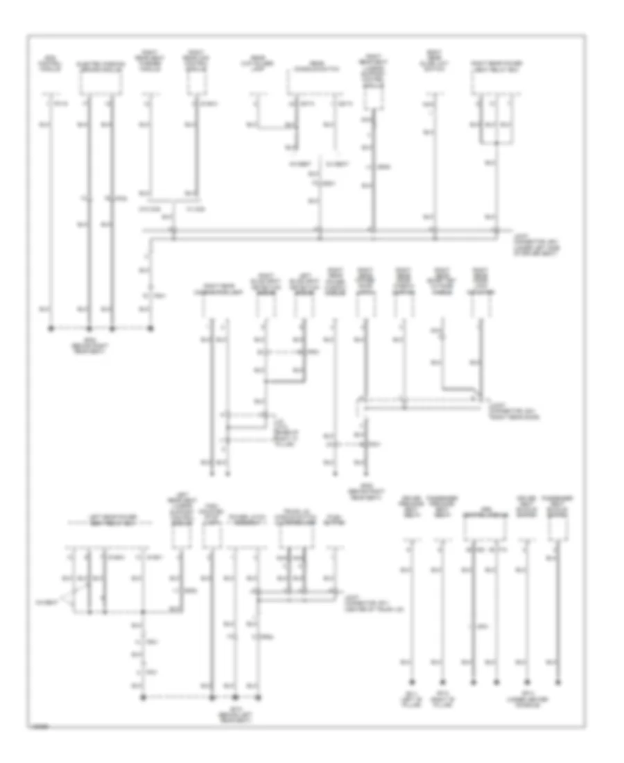 Ground Distribution Wiring Diagram (5 of 7) for Hyundai Equus Ultimate 2014