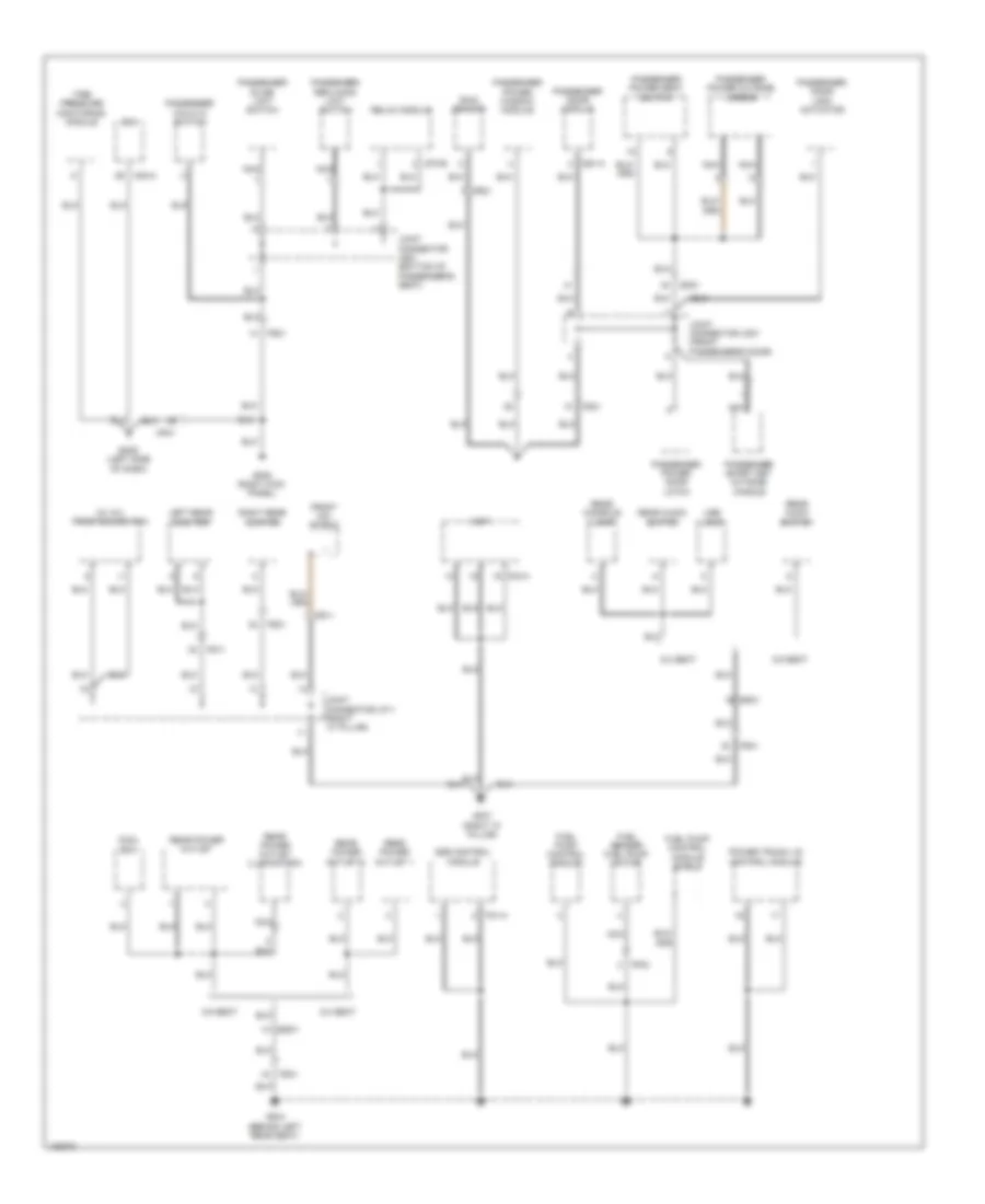 Ground Distribution Wiring Diagram (6 of 7) for Hyundai Equus Ultimate 2014