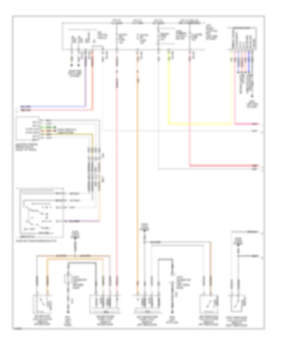 Instrument Cluster Wiring Diagram, Full TFT LCD Type (2 of 3) for Hyundai Equus Ultimate 2014