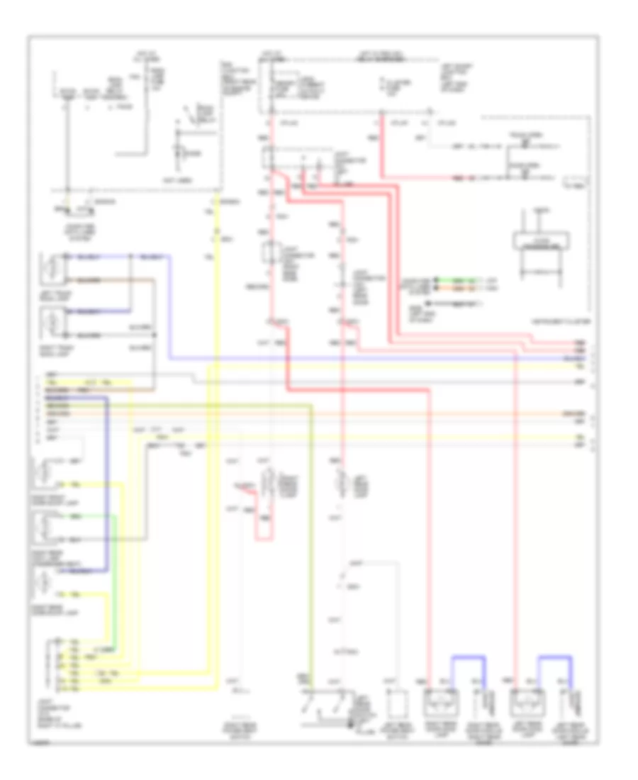 Courtesy Lamps Wiring Diagram (2 of 4) for Hyundai Equus Ultimate 2014