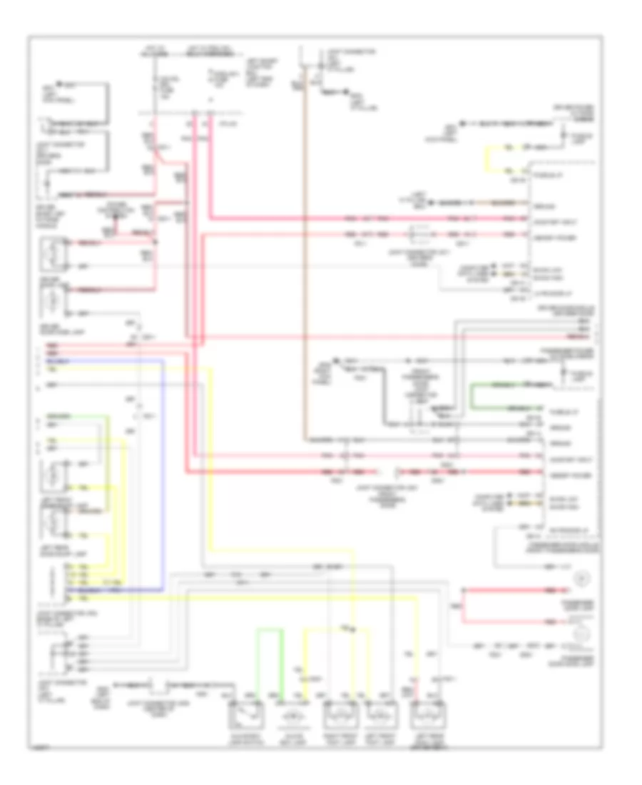 Courtesy Lamps Wiring Diagram (3 of 4) for Hyundai Equus Ultimate 2014
