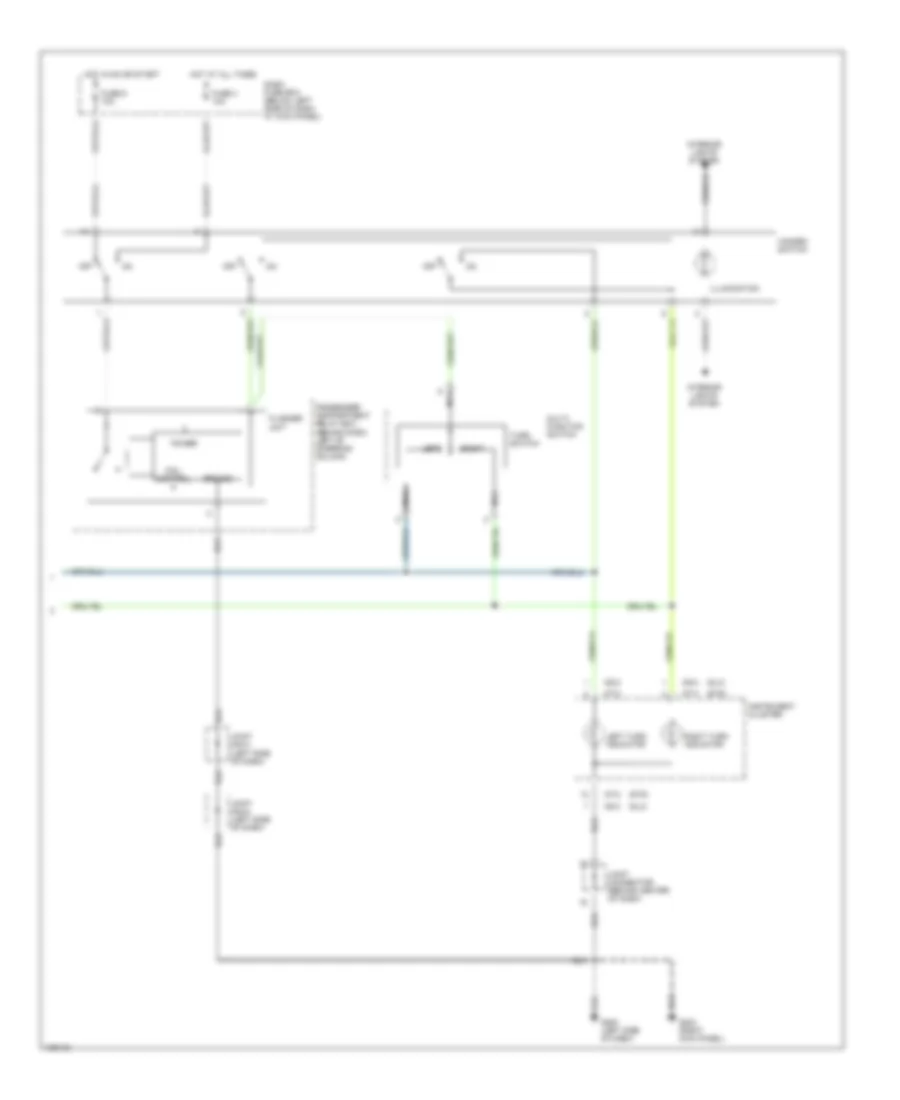 Exterior Lamps Wiring Diagram (2 of 2) for Hyundai Accent GL 1998