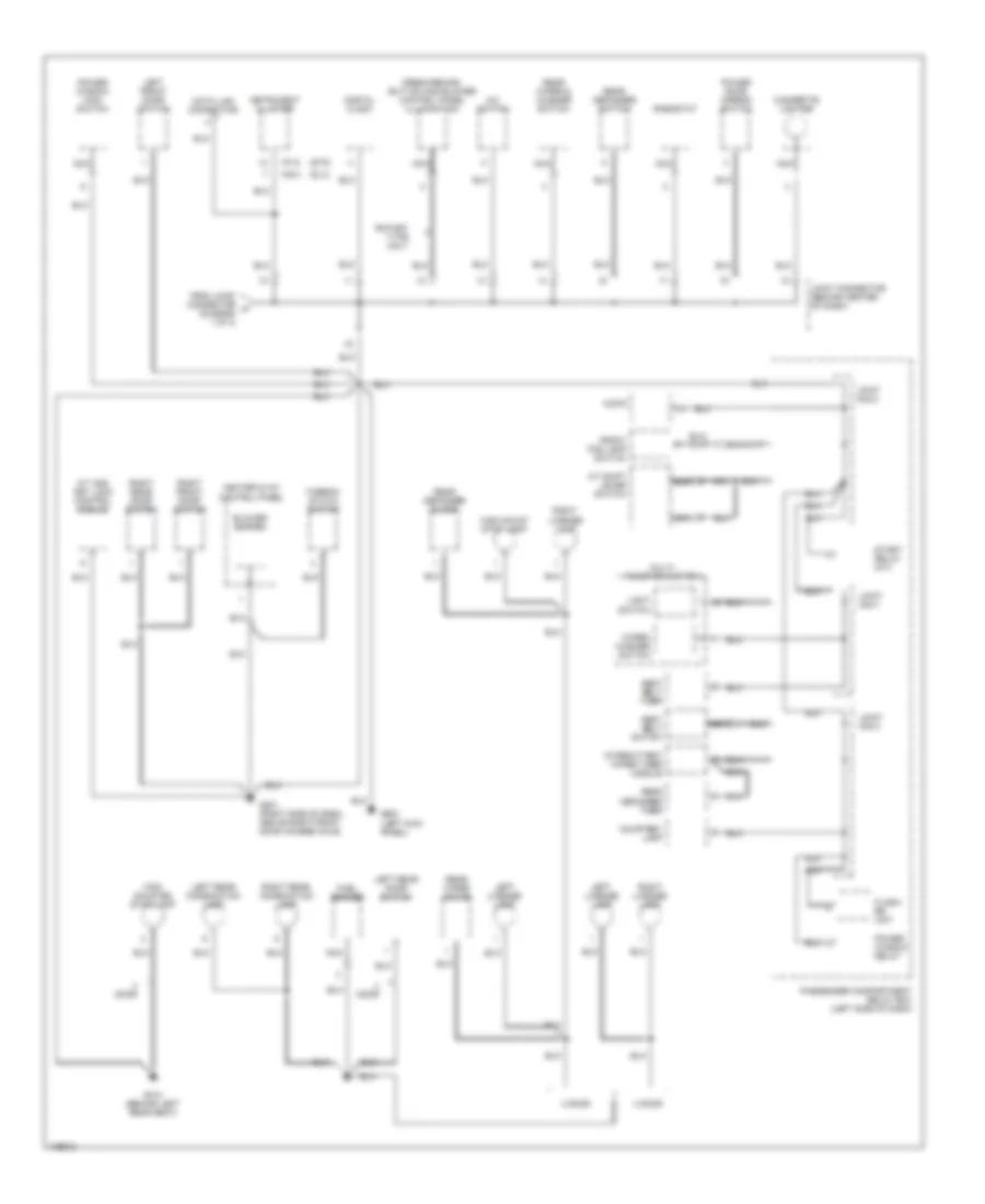 Ground Distribution Wiring Diagram 2 of 3 for Hyundai Accent GL 1998