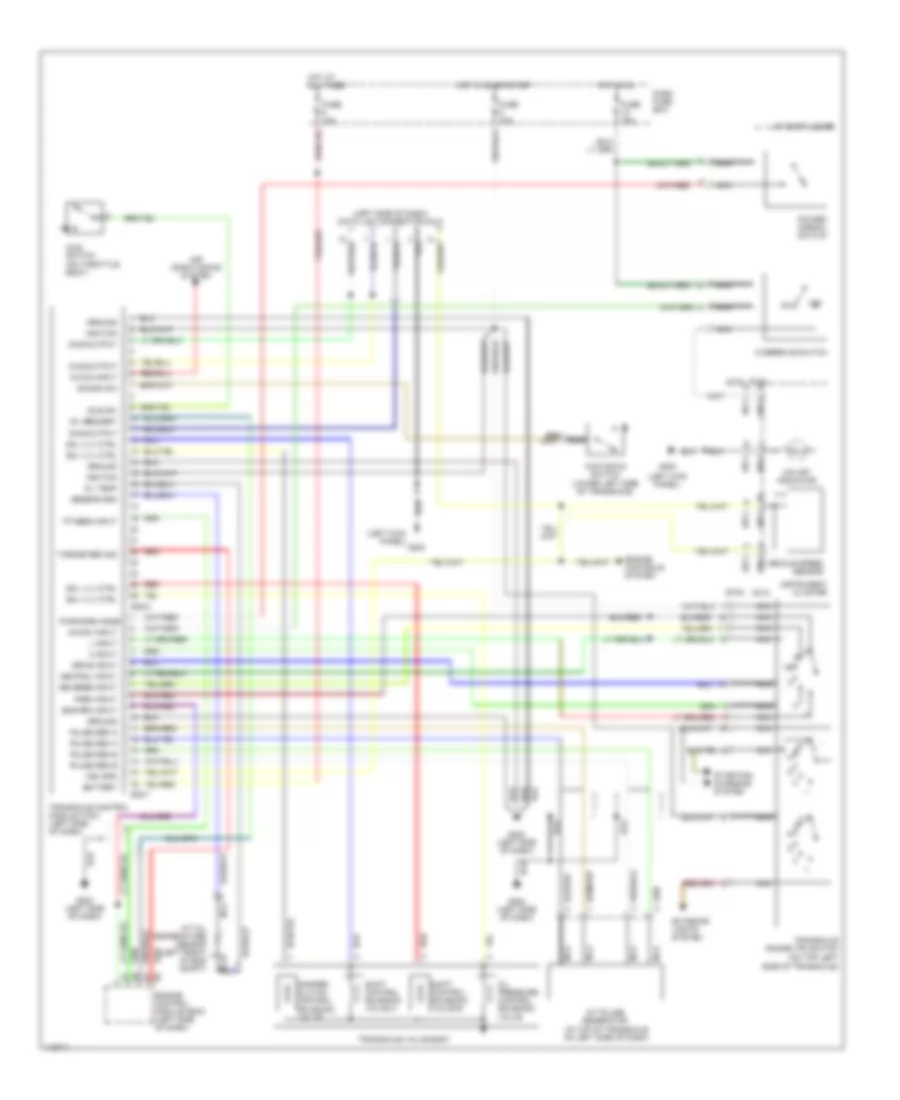 AT Wiring Diagram for Hyundai Accent GL 1998