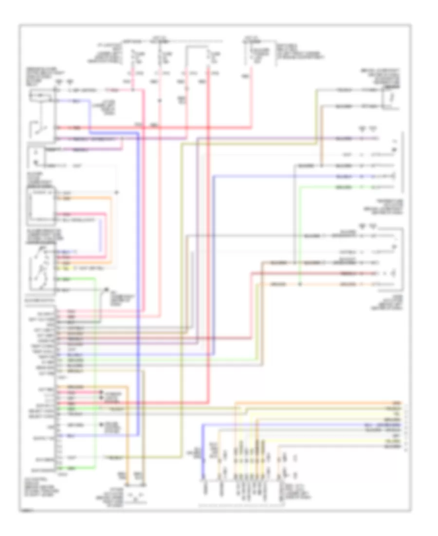 Manual A C Wiring Diagram 1 of 2 for Hyundai Tucson Limited 2008