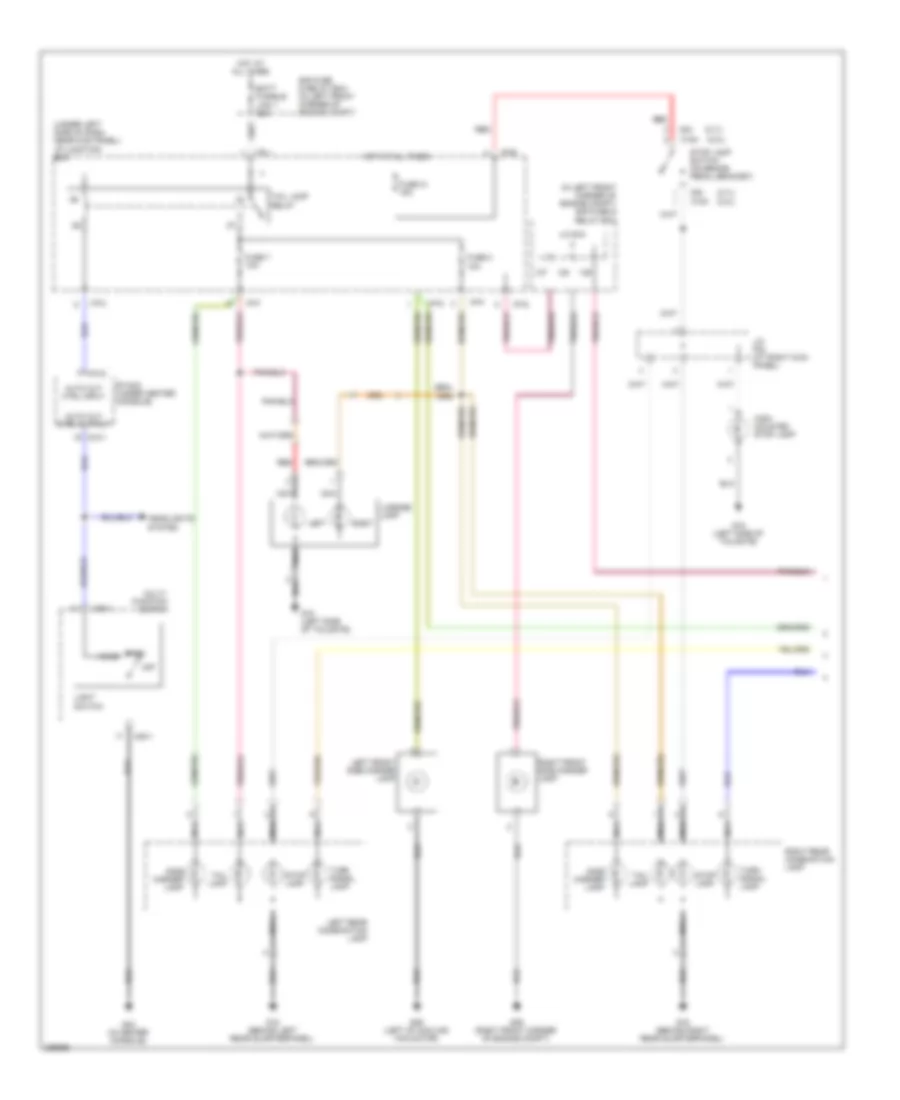 Exterior Lamps Wiring Diagram (1 of 2) for Hyundai Tucson Limited 2008
