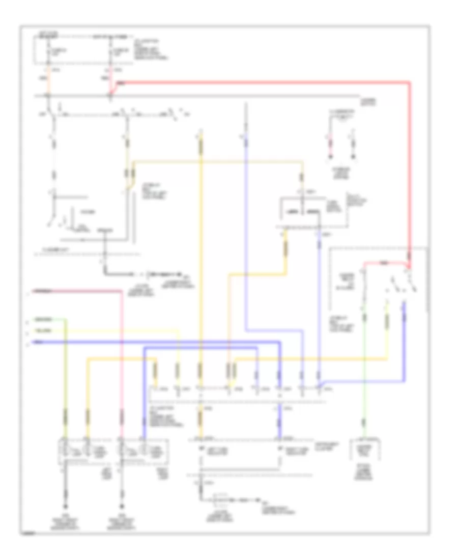 Exterior Lamps Wiring Diagram (2 of 2) for Hyundai Tucson Limited 2008