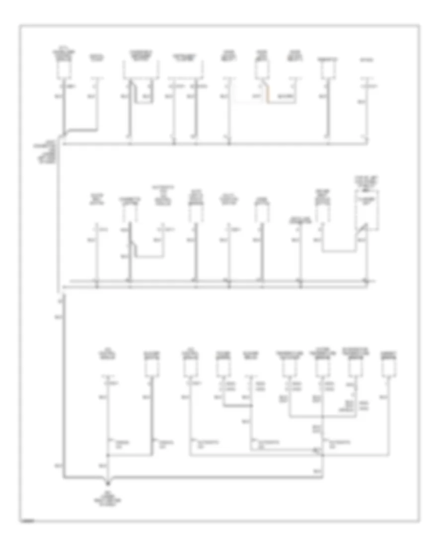 Ground Distribution Wiring Diagram 1 of 4 for Hyundai Tucson Limited 2008