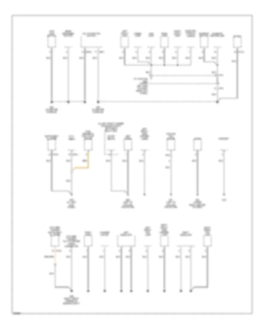 Ground Distribution Wiring Diagram (2 of 4) for Hyundai Tucson Limited 2008