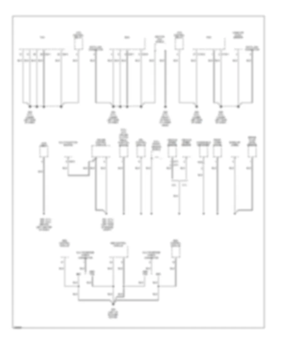 Ground Distribution Wiring Diagram (4 of 4) for Hyundai Tucson Limited 2008