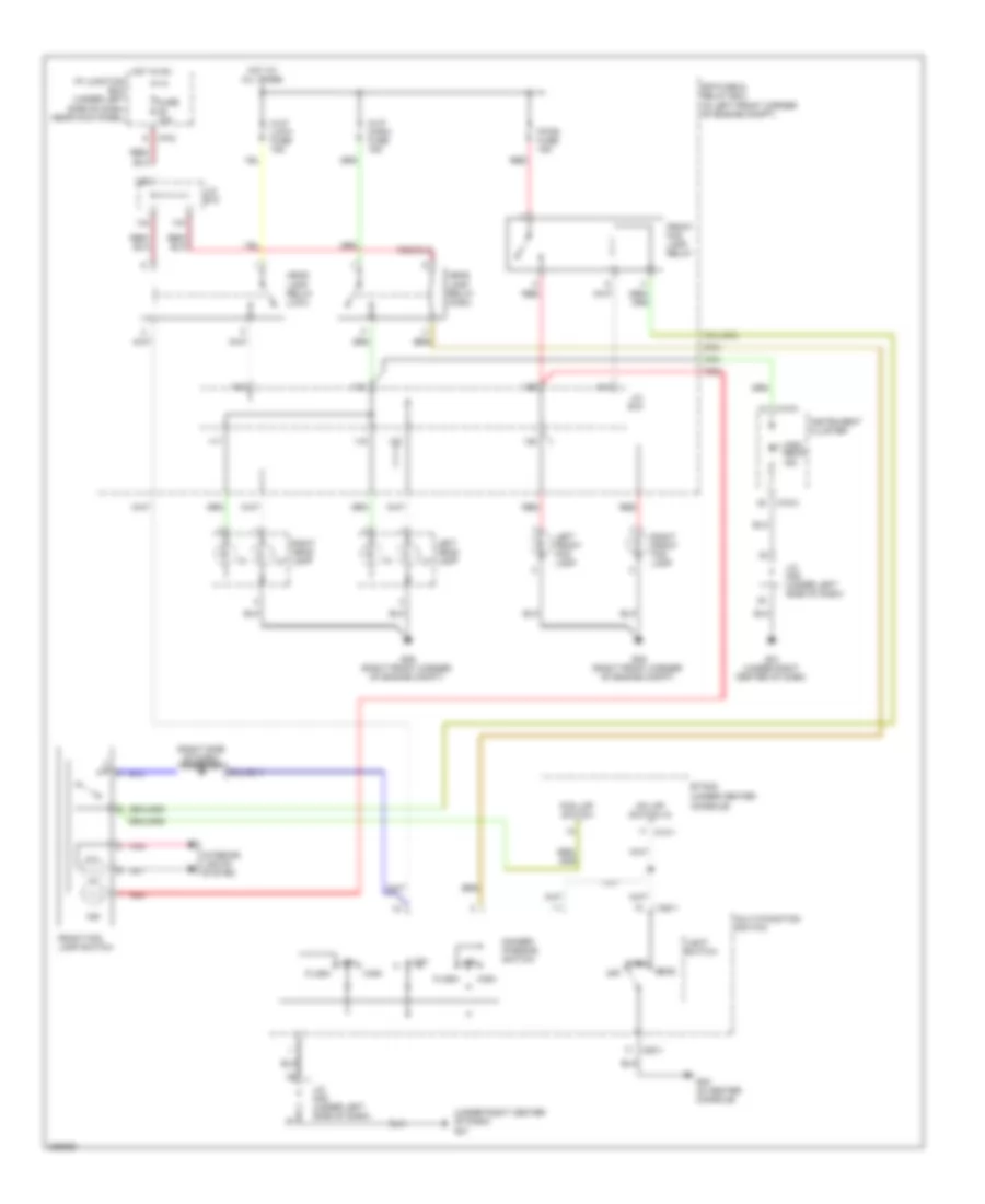 Headlights Wiring Diagram, without DRL for Hyundai Tucson Limited 2008
