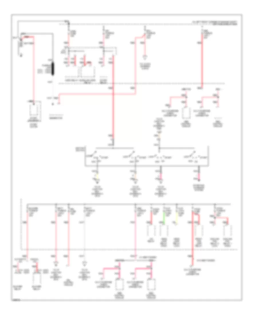 Power Distribution Wiring Diagram 1 of 6 for Hyundai Tucson Limited 2008