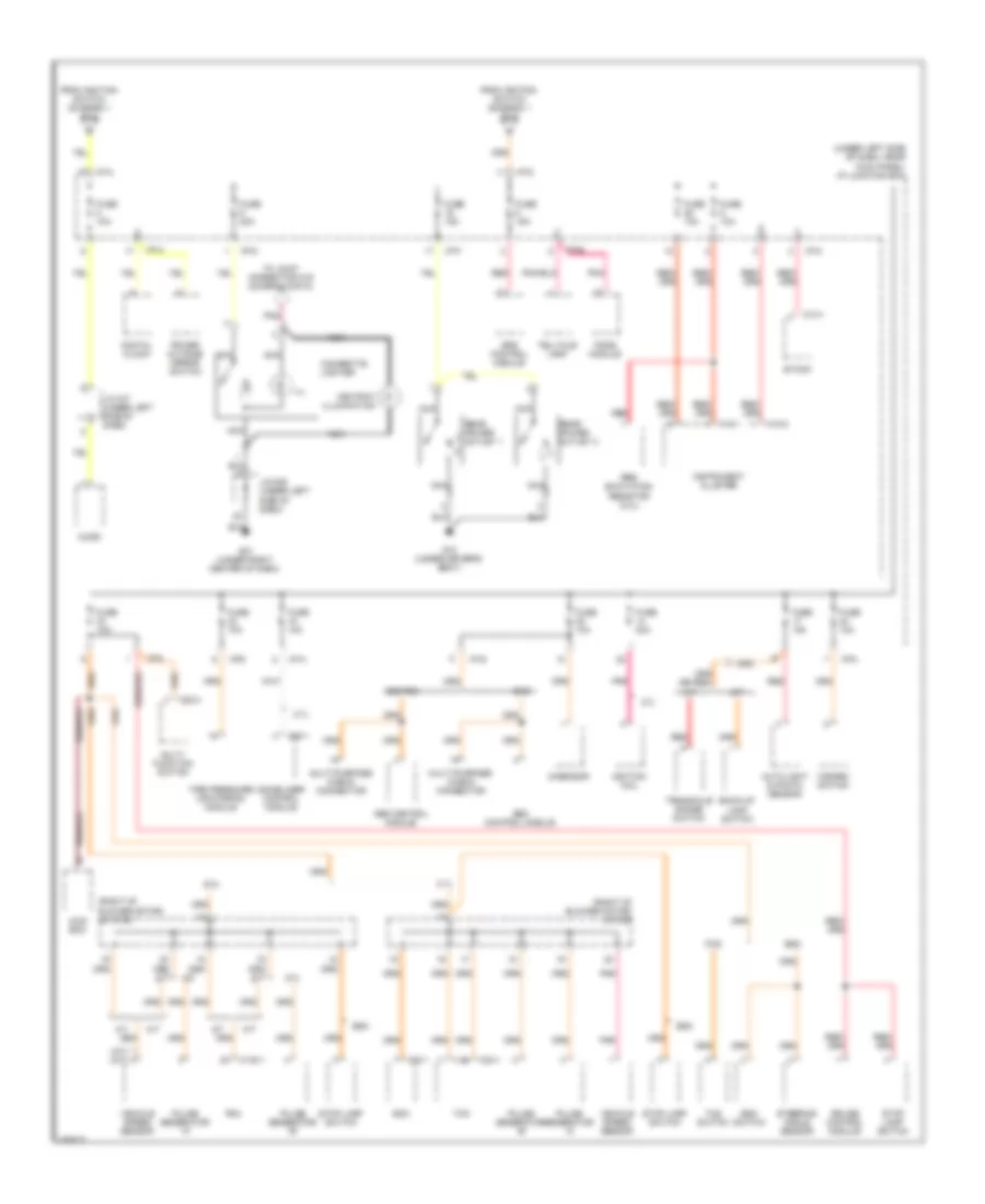 Power Distribution Wiring Diagram 2 of 6 for Hyundai Tucson Limited 2008