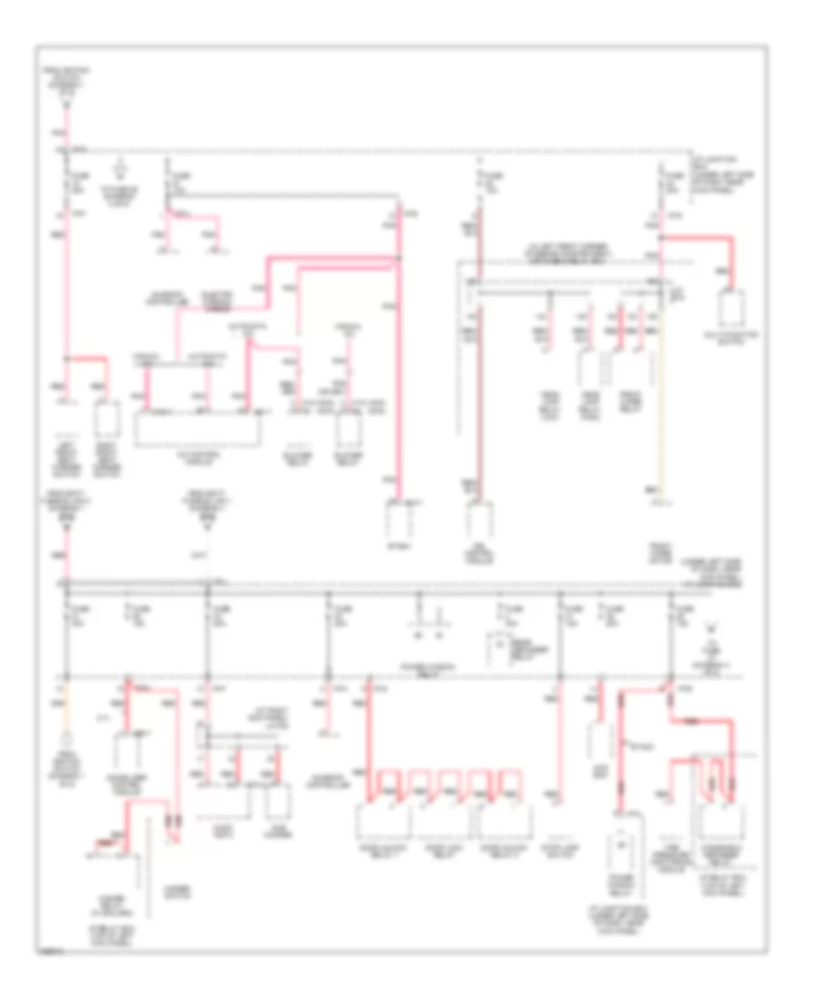 Power Distribution Wiring Diagram 3 of 6 for Hyundai Tucson Limited 2008
