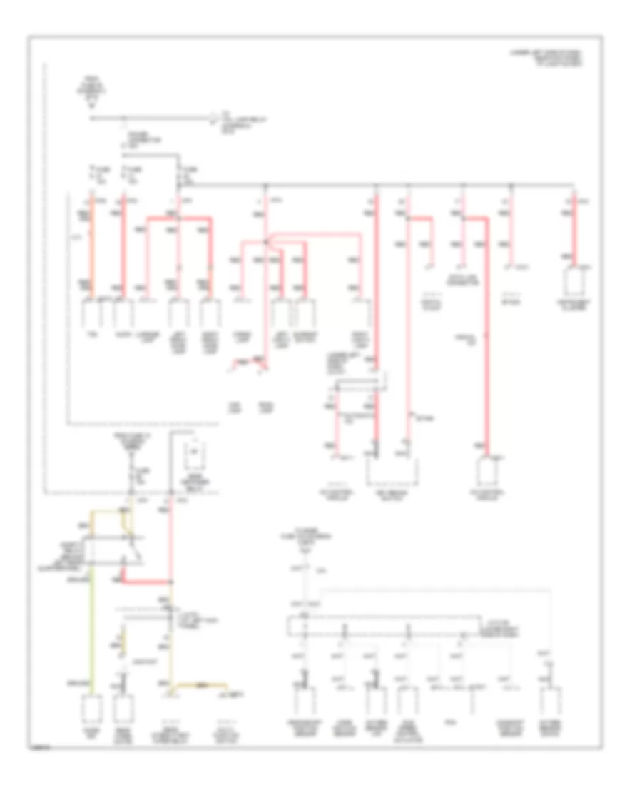 Power Distribution Wiring Diagram 4 of 6 for Hyundai Tucson Limited 2008