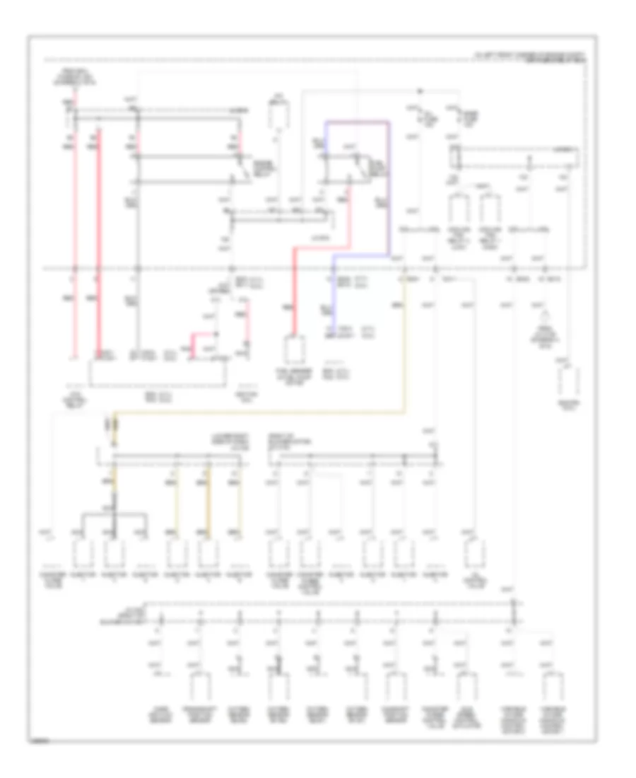Power Distribution Wiring Diagram 5 of 6 for Hyundai Tucson Limited 2008