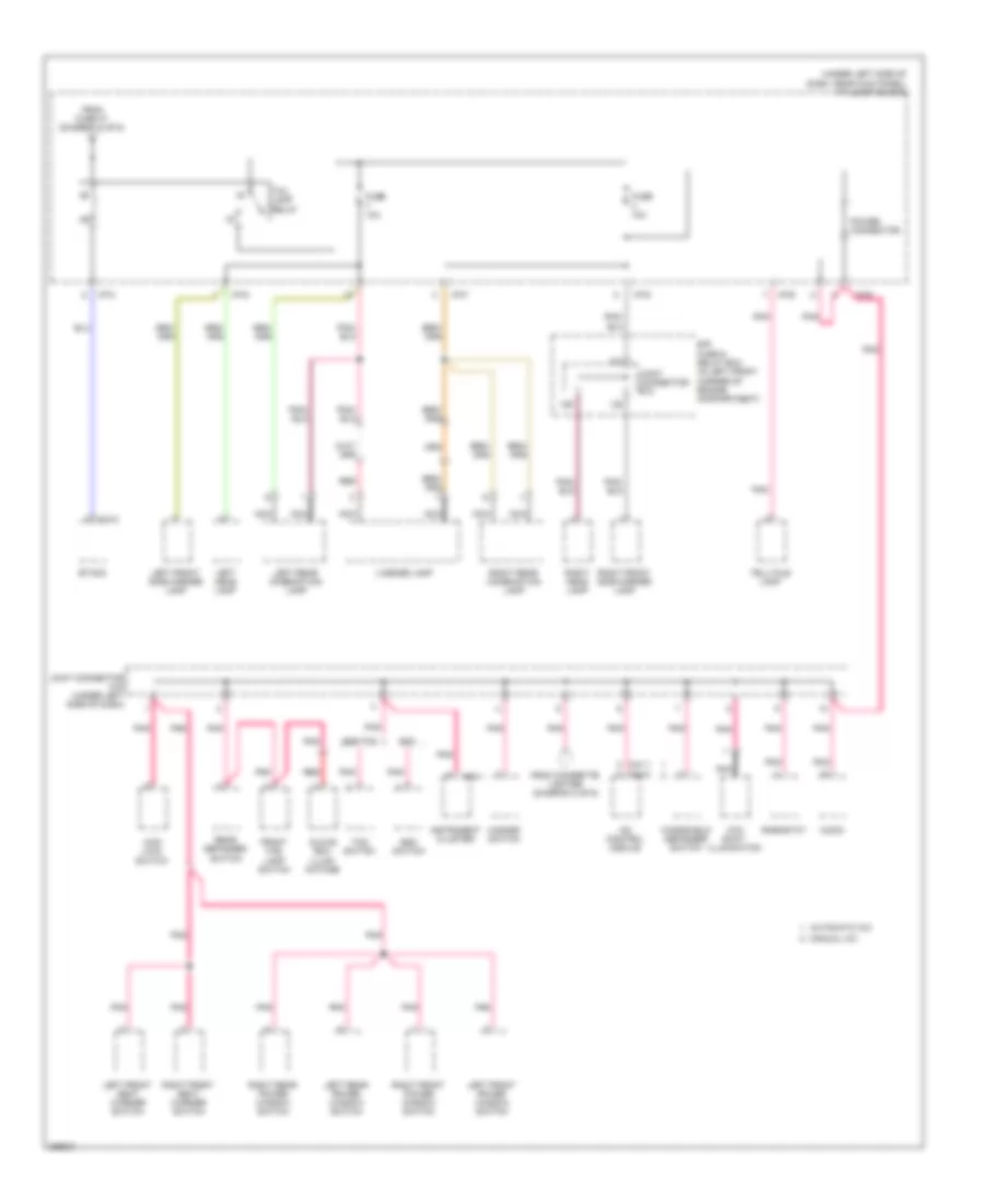 Power Distribution Wiring Diagram 6 of 6 for Hyundai Tucson Limited 2008
