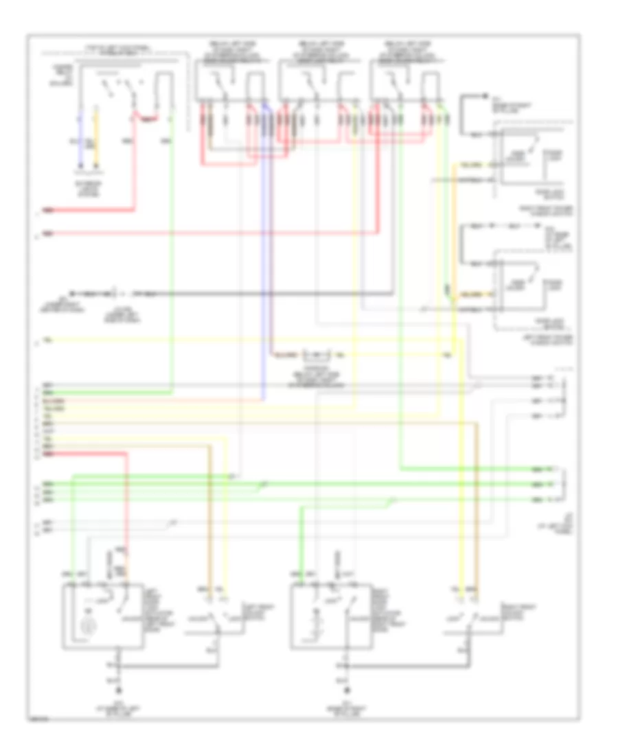 Power Door Locks Wiring Diagram 2 of 2 for Hyundai Tucson Limited 2008