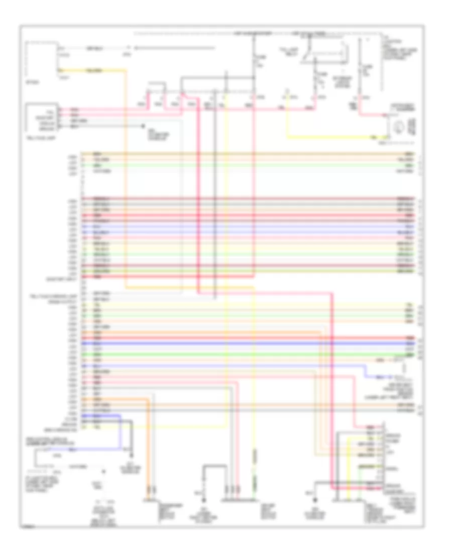 Supplemental Restraints Wiring Diagram 1 of 2 for Hyundai Tucson Limited 2008