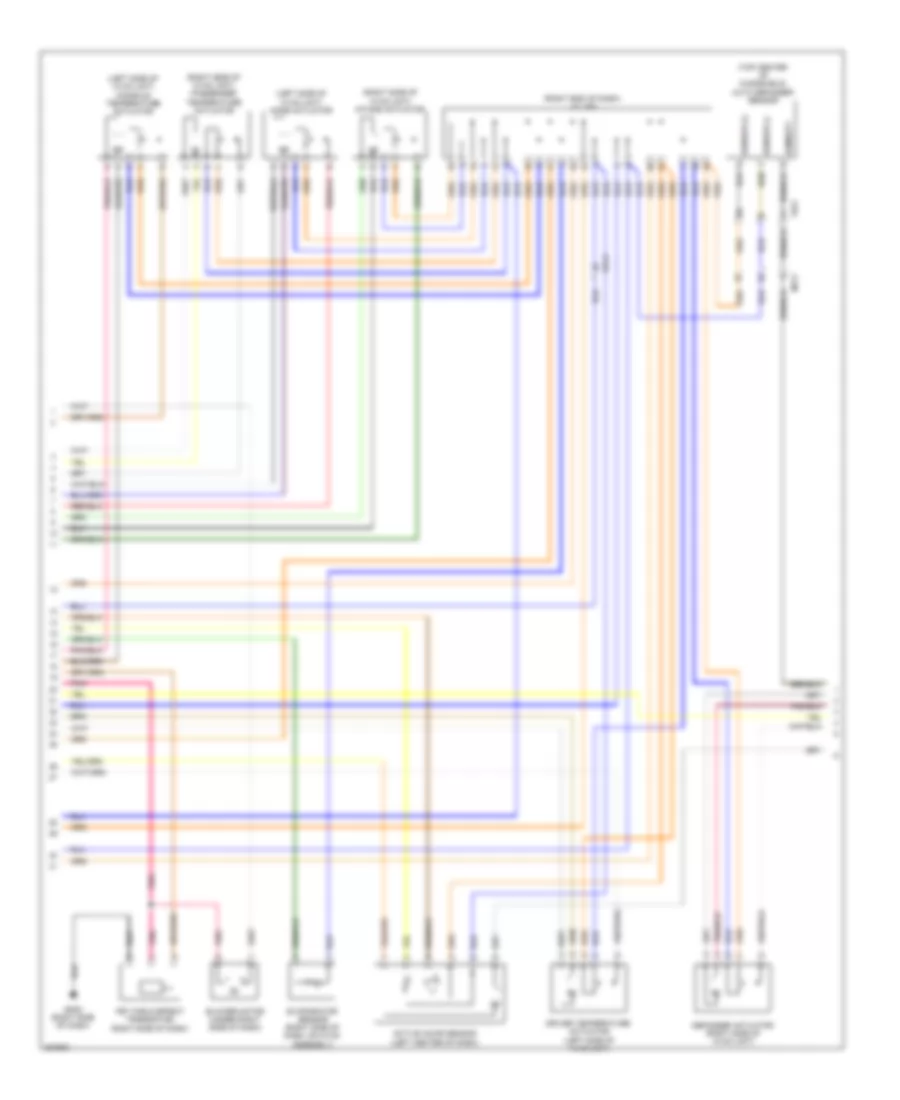 Automatic AC Wiring Diagram (2 of 3) for Hyundai Genesis 3.8 2014
