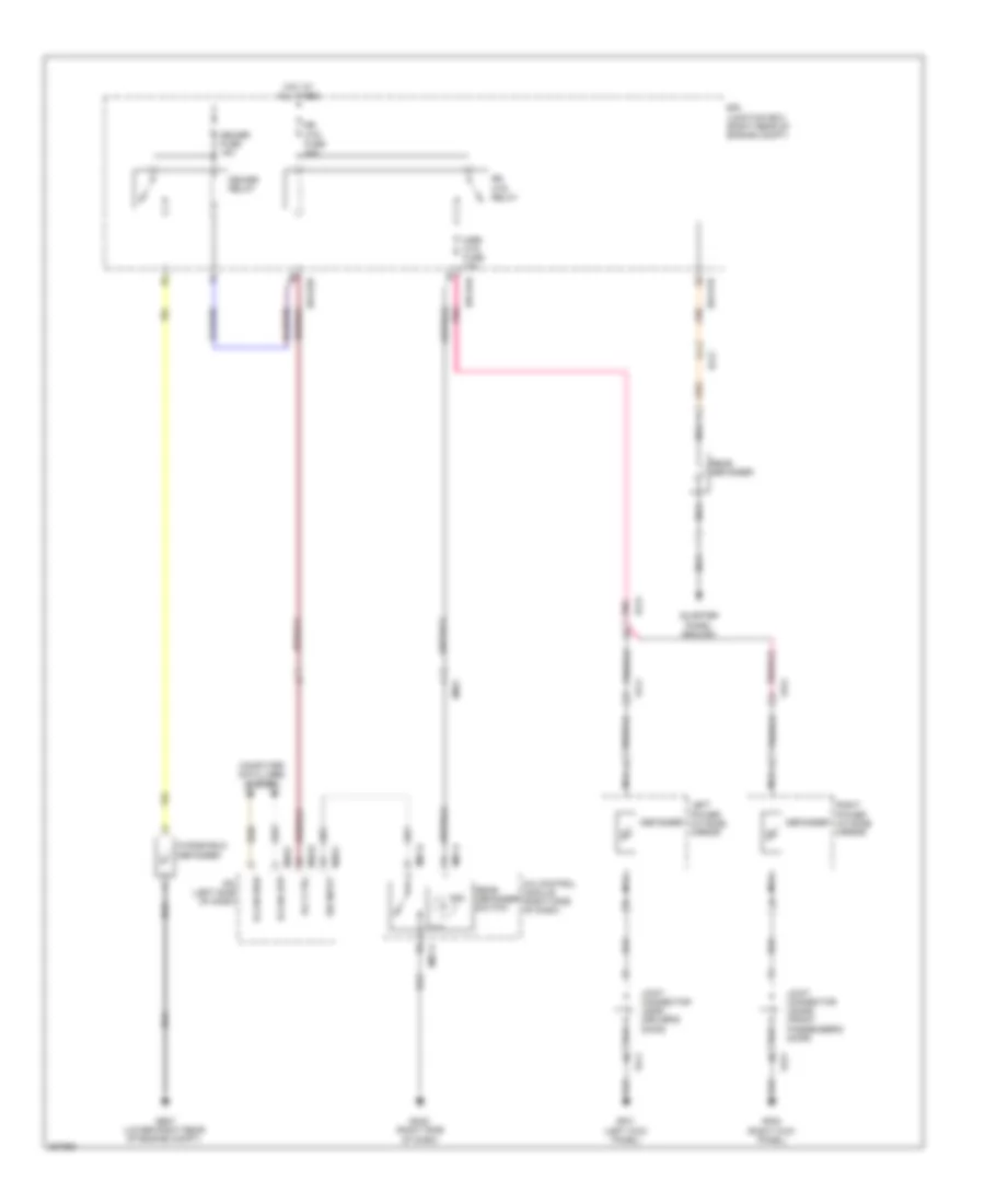 Defoggers Wiring Diagram for Hyundai Genesis 3.8 2014