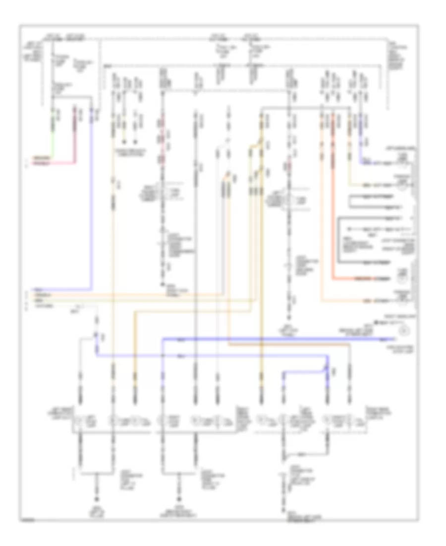 Exterior Lamps Wiring Diagram 2 of 2 for Hyundai Genesis 3 8 2014