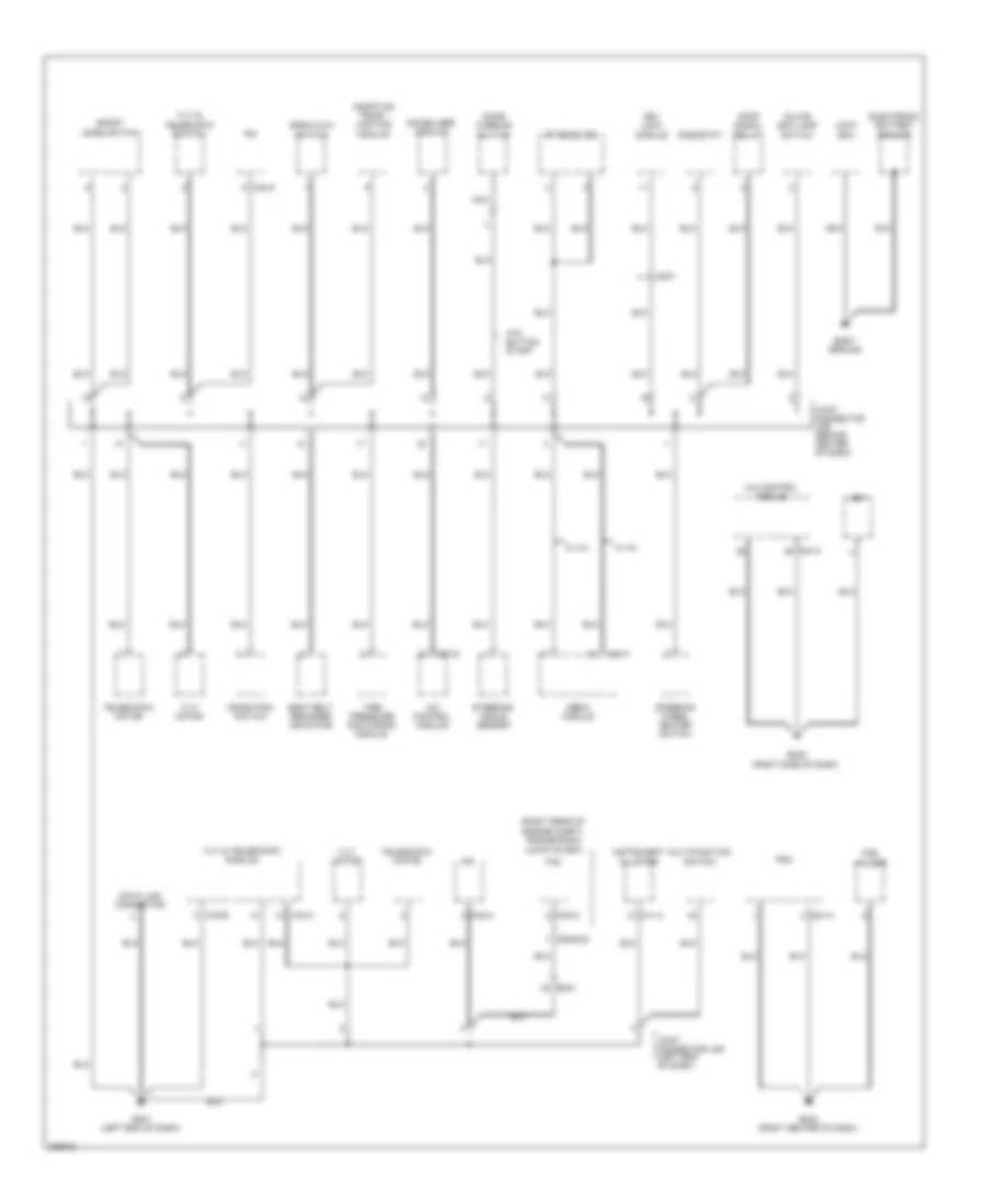 Ground Distribution Wiring Diagram 1 of 6 for Hyundai Genesis 3 8 2014