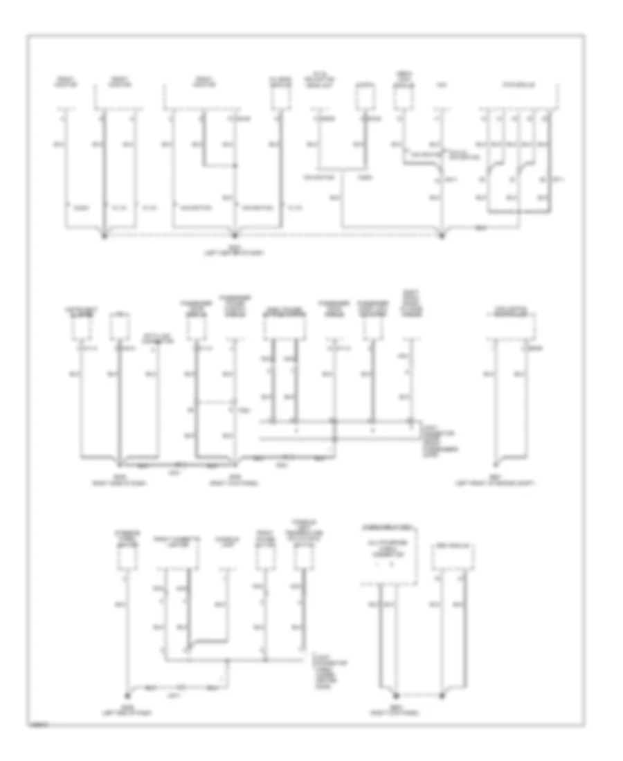 Ground Distribution Wiring Diagram (2 of 6) for Hyundai Genesis 3.8 2014