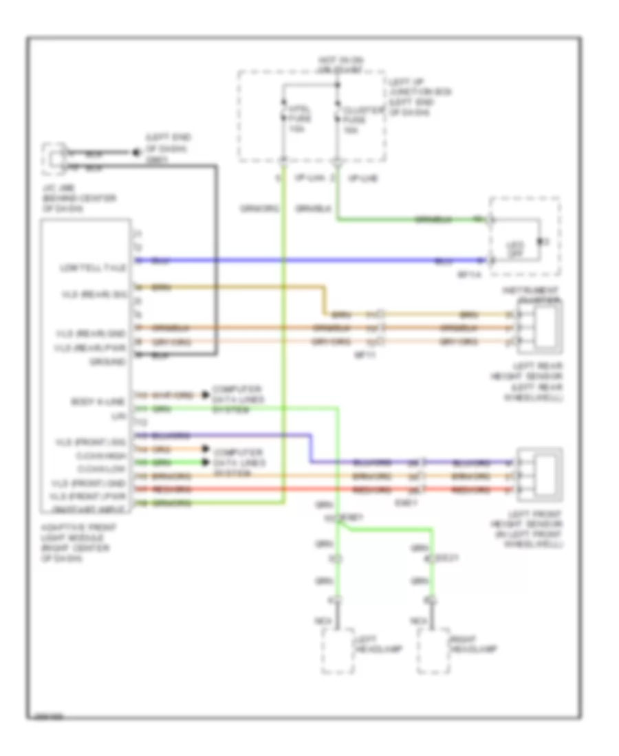 Adaptive Front Lighting Wiring Diagram for Hyundai Genesis 3 8 2014