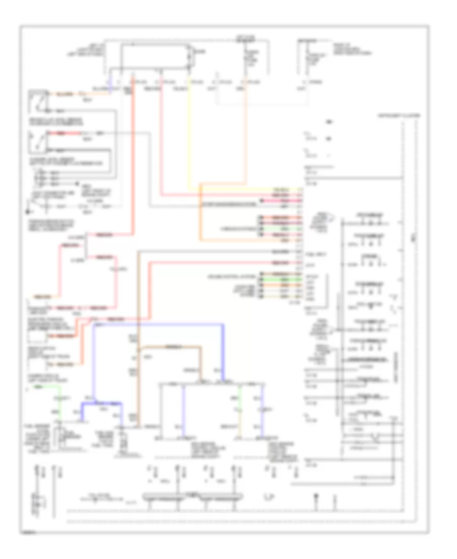 Instrument Cluster Wiring Diagram, with Super Vision (2 of 2) for Hyundai Genesis 3.8 2014