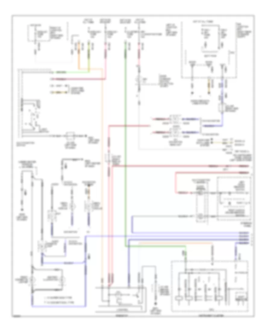 Instrument Illumination Wiring Diagram (1 of 2) for Hyundai Genesis 3.8 2014