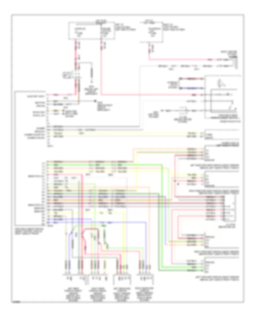 Parking Assistant Wiring Diagram for Hyundai Genesis 3.8 2014