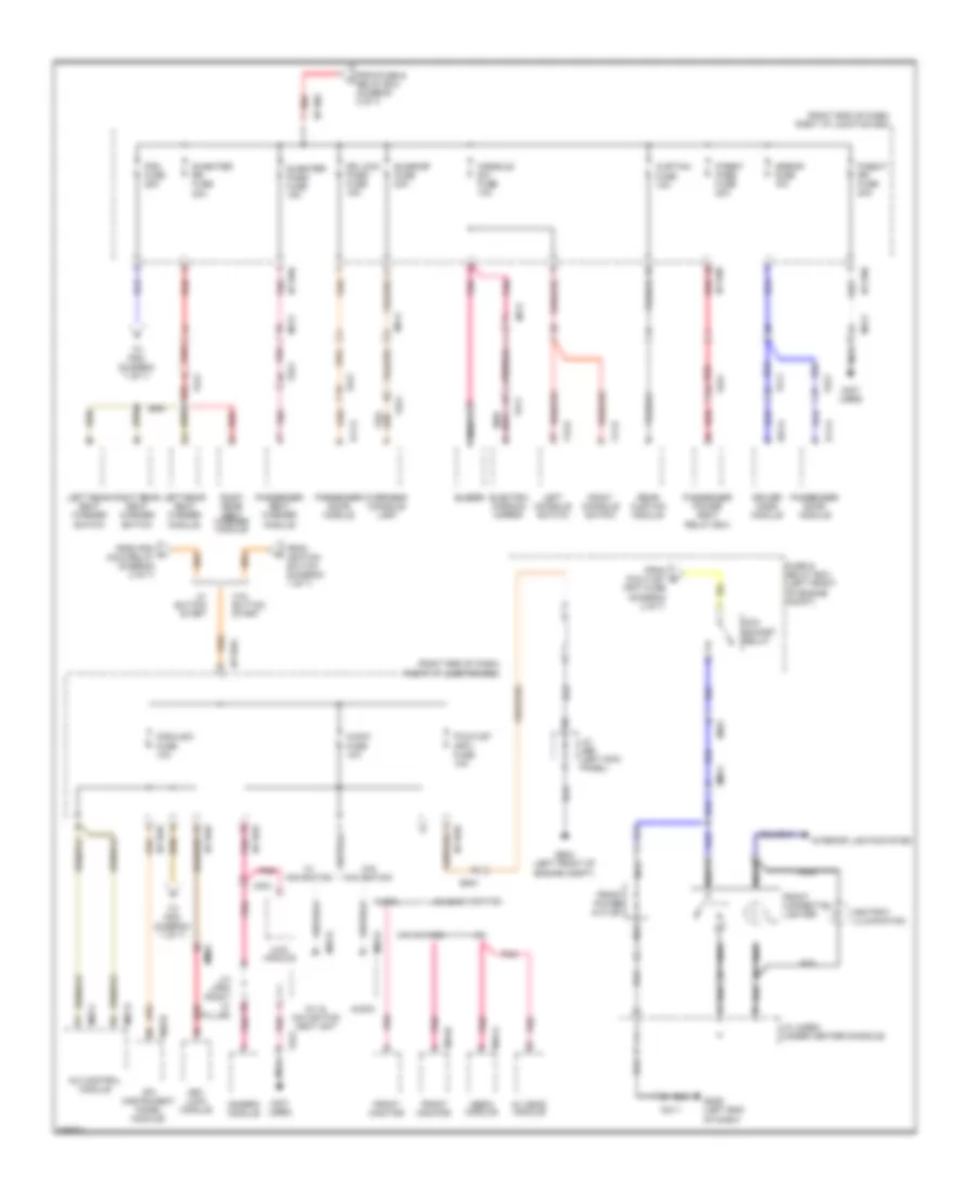 Power Distribution Wiring Diagram (6 of 7) for Hyundai Genesis 3.8 2014