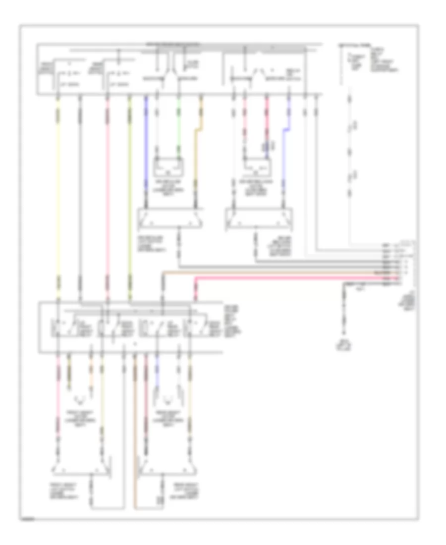 Driver Power Seat Wiring Diagram for Hyundai Genesis 3 8 2014