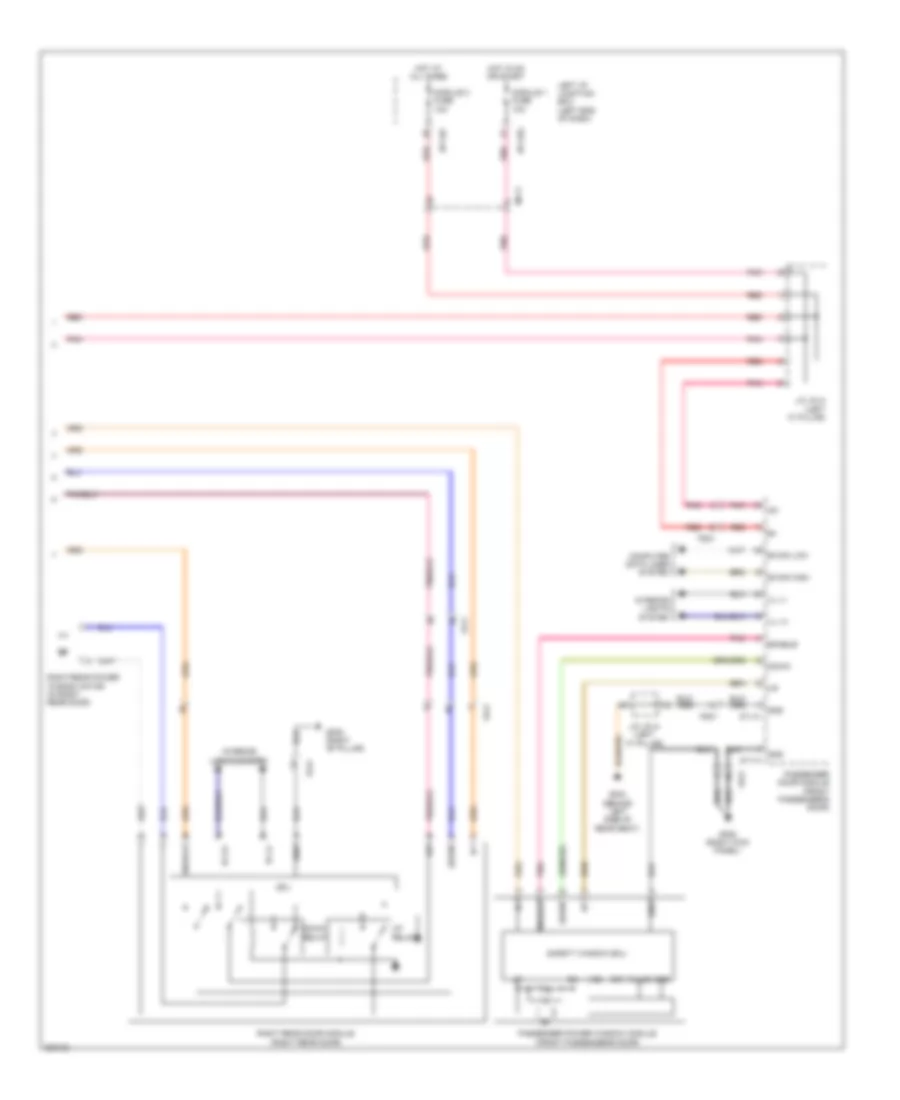 Power Windows Wiring Diagram (2 of 2) for Hyundai Genesis 3.8 2014