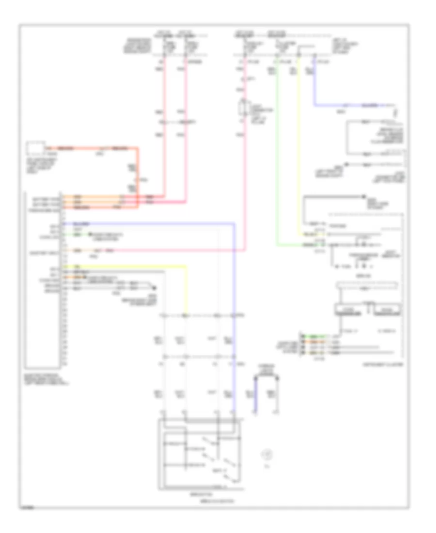 Electric Parking Brake Wiring Diagram for Hyundai Genesis 3 8 2014