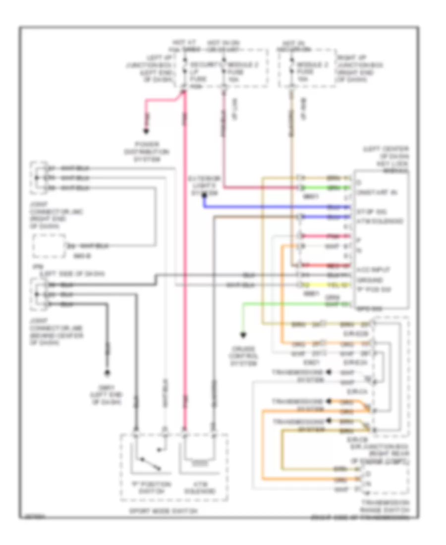 Shift  Key Lock Wiring Diagram for Hyundai Genesis 3 8 2014