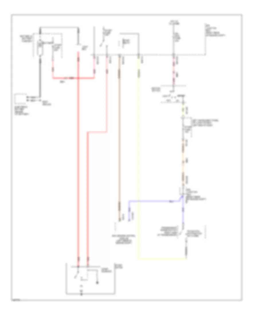 3.8L, Starting Wiring Diagram, without Button Start for Hyundai Genesis 3.8 2014