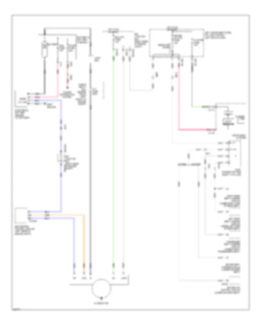 5.0L, Charging Wiring Diagram for Hyundai Genesis 3.8 2014