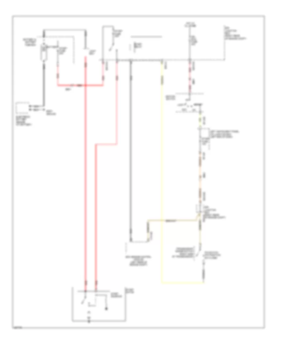 5.0L, Starting Wiring Diagram, without Button Start for Hyundai Genesis 3.8 2014
