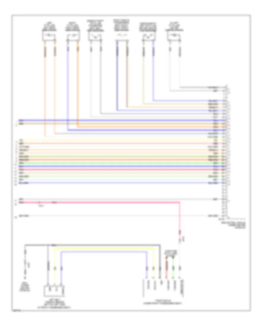 Air Bag Wiring Diagram 3 of 3 for Hyundai Genesis 3 8 2014